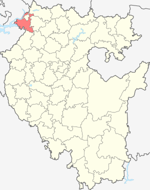 Краснокамский район на карте