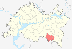 Лениногорский район на карте