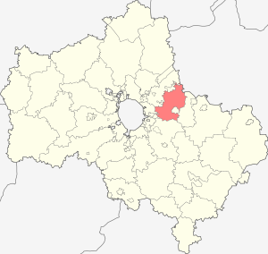 Ногинский муниципальный район на карте