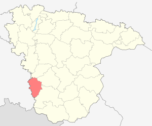 Ольховатский район на карте
