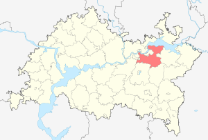 Тукаевский район на карте