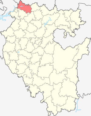 Янаульский район на карте