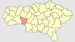 Лысогорский муниципальный район на карте