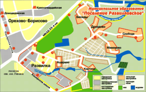 Развилковское сельское поселение на карте