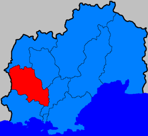 Тенькинский район на карте