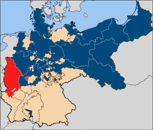Рейнская провинция на карте
