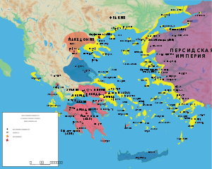 Map Peloponnesian War 431 BC-ru.svg