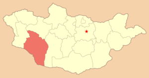 Гоби-Алтайский аймак, карта