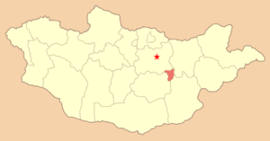 Гоби-Сумбэрский аймак, карта