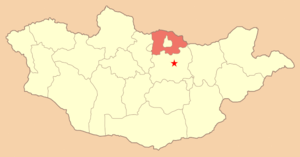Селенгинский аймак, карта