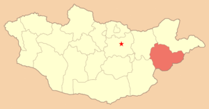 Сухэ-Баторский аймак, карта