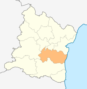Община Аврен, карта