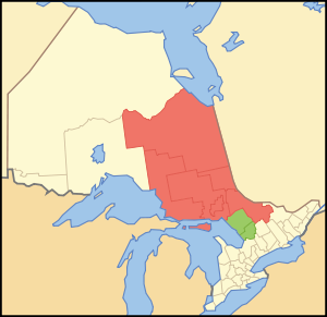 Map of Ontario NORTHEASTERN.svg