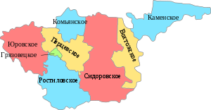 Грязовецкий район, карта