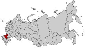 Ростовская область на карте России