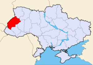 Львовская область на карте