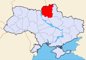 Черниговская область на карте