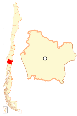 Область Араукания на карте