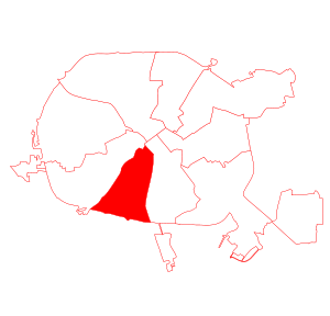Октябрьский  район на карте