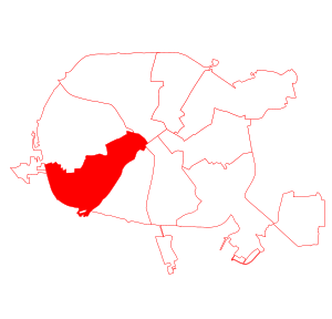 Московский район на карте