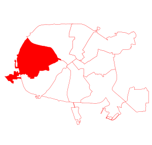 Фрунзенский район на карте