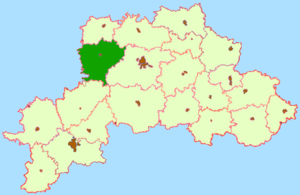Белыничский район на карте