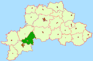 Кировский район на карте