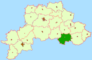 Краснопольский район на карте