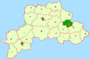 Кричевский район на карте
