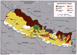 Этническая карта Непала