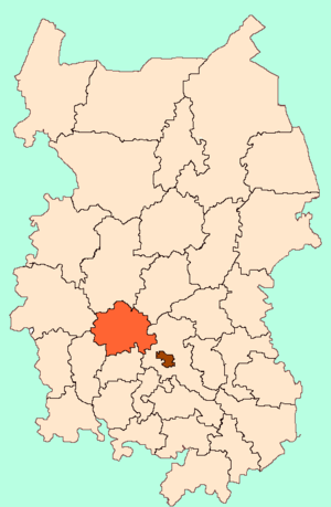 Любинский район на карте