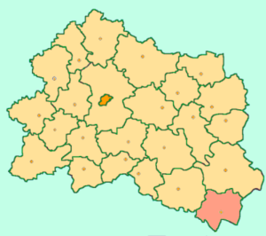Должанский район на карте