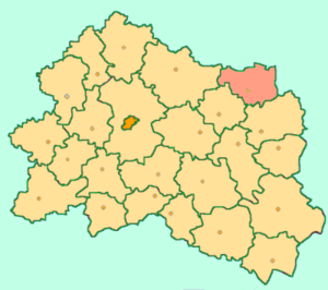Корсаковский район на карте