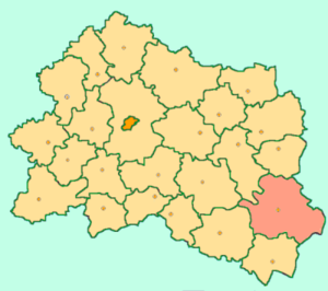 Ливенский район на карте