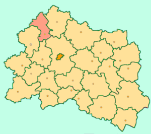 Знаменский район на карте
