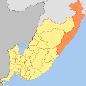Тернейский район на карте