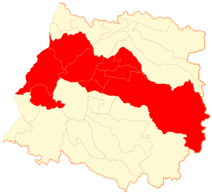 Провинция Талька на карте