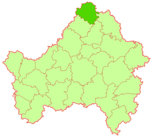 Рогнединский район на карте