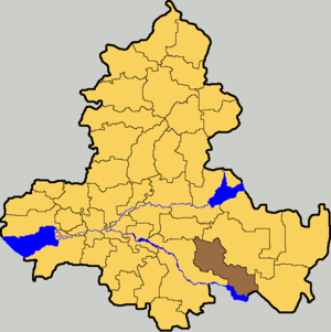 Орловский муниципальный район на карте