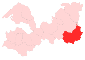 Бокситогорский муниципальный район на карте