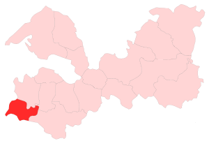 Сланцевский район на карте