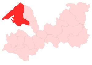 Выборгский муниципальный район на карте