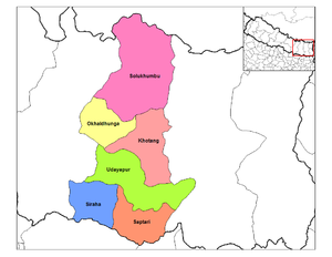 Сагарматха, карта