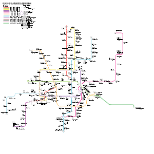 Схема линий шанхайского метро