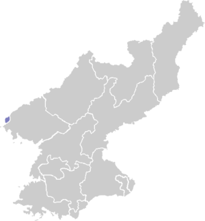 Специальный административный регион Синыйджу на карте