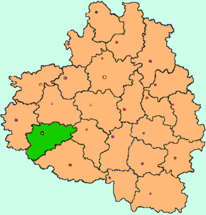 Арсеньевский район на карте