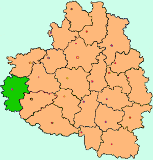 Белёвский район на карте