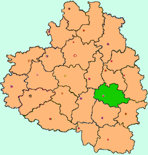 Богородицкий район на карте
