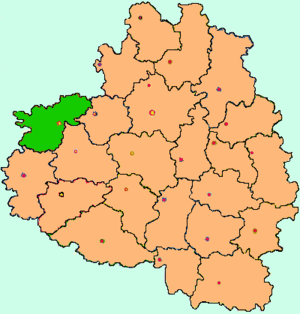 Суворовский район на карте