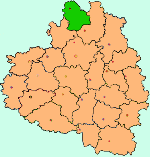 Заокский район на карте